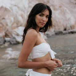 Simone Bandeau, Ivory -Fashion Swimsuit creambandeau web6