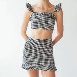 Hamptons High-Waisted Swim Skirt 14 Hamptons High-Waisted Swim Skirt -Fashion Swimsuit karinswimskirt 7