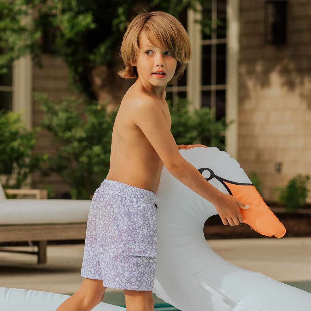 Lilac Jr. Swim Trunks 1 Lilac Jr. Swim Trunks