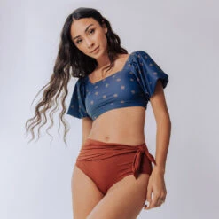 Simone Bottoms, Dark Rust -Fashion Swimsuit rustbottoms 2